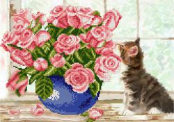 КБ-399 Схема для вышивания бисером ТМ Наследие "Розовое счастье"