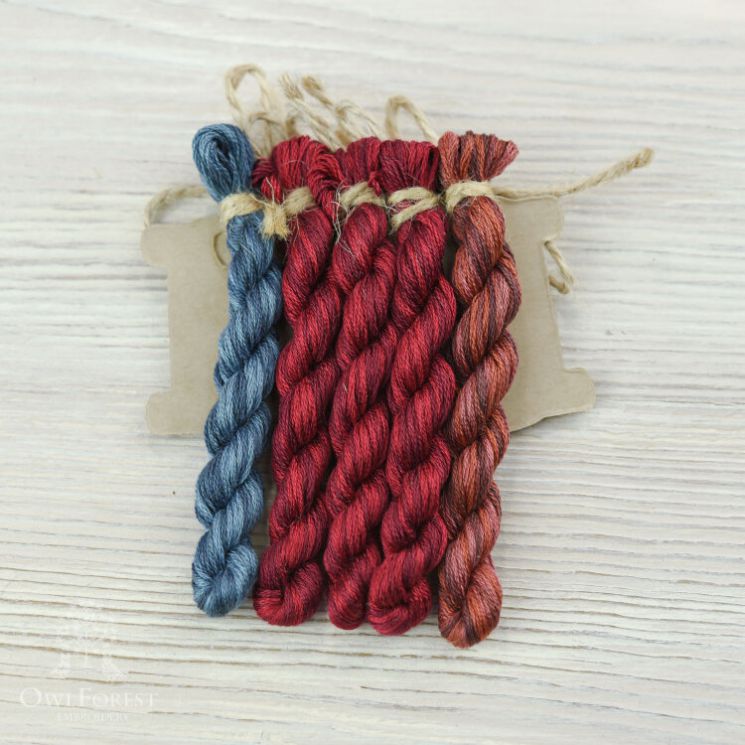 НМул-СКр86-3401 Набор ниток OwlForest для схемы «Северный край» (DMC) 40 каунт в 1 нить