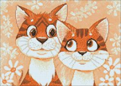 Ag 166 Алмазная мозаика Гранни "Кошачья нежность"