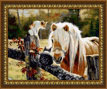 Алмазная мозаика DIY "Подружки" G-026