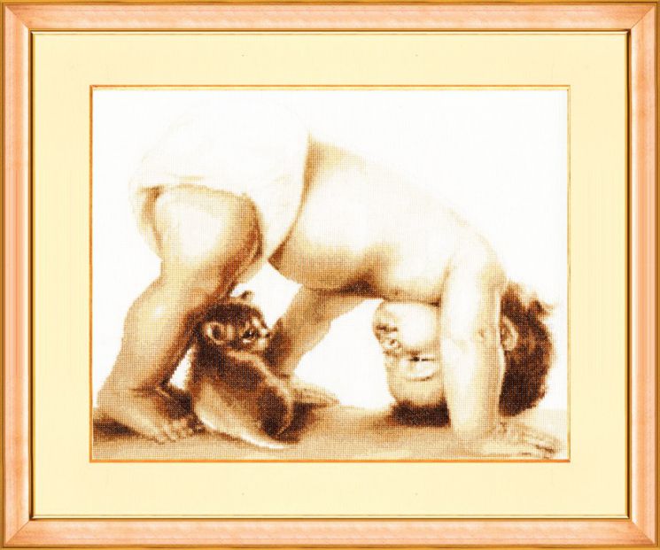 Набор для вышивания крестом ЗОЛОТОЕ РУНО "Поиграем" СВ-018