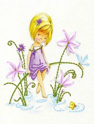 НЛ4-005 Набор для вышивания лентами ТМ Наследие "Солнечная девочка"