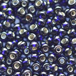 37110 Бисер иссиня-черный с серебряным центром Preciosa 5г ()