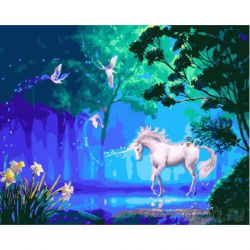 GX26929 Картина по номерам Paintboy "Волшебный единорог"