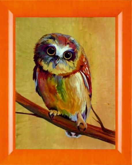 Алмазная мозаика Милато "Совенок на ветке" N-198