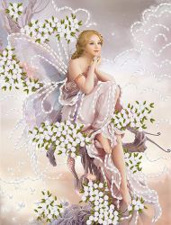 НЛ4-010 Набор для вышивания лентами ТМ Наследие "Воздушная фея"