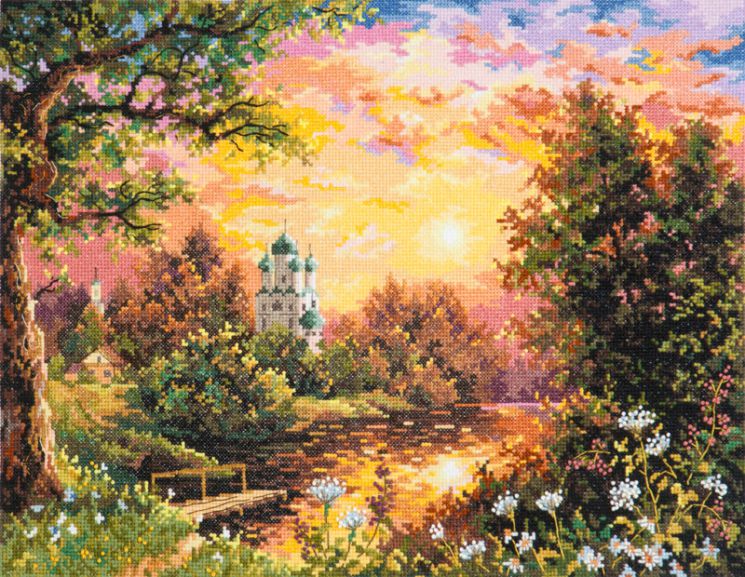 Набор для вышивания крестом Чудесная игла «Вечерний звон» 43-08