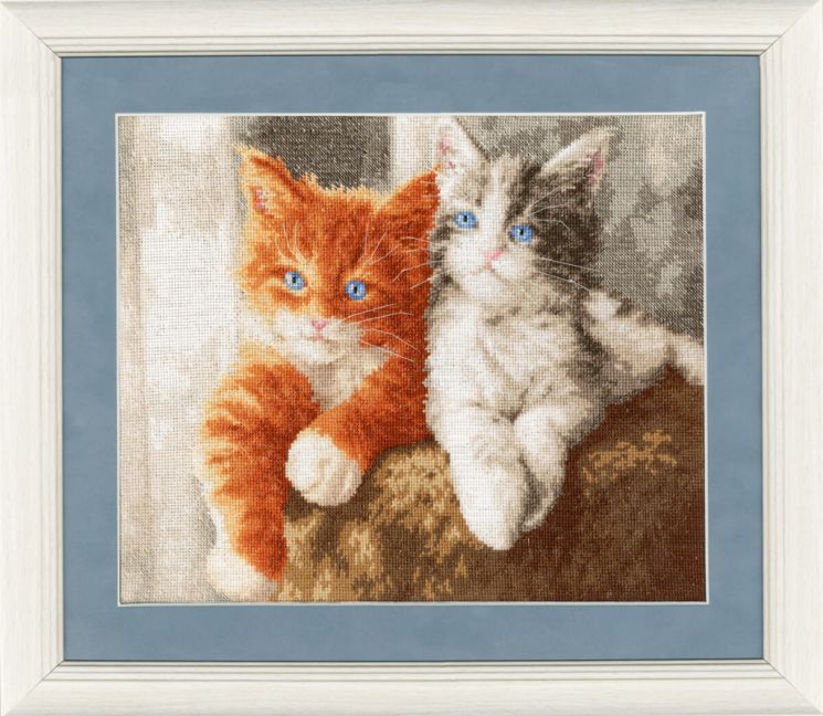 НЛ-047 Набор для вышивания Золотое Руно "Пушистые котята"