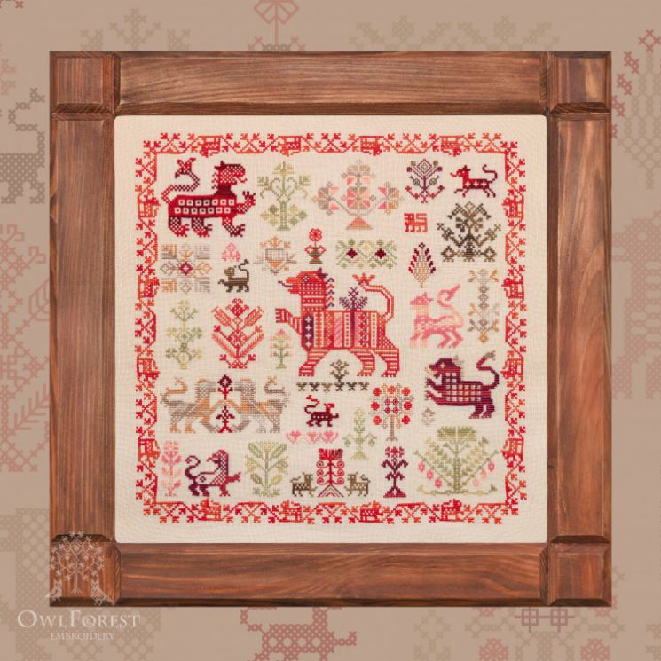 Схема для вышивания Owlforest «Дивный барс» 0136-ДБ-С