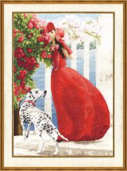 ЧМ-015 Набор для вышивания Золотое Руно "Аромат роз"