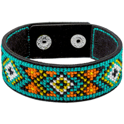 Набор для вышивания нитками на искусственной коже ВОЛШЕБНАЯ СТРАНА FLHL-027 2.2х22см