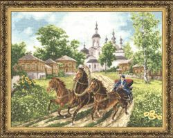 ЧМ-023 Набор для вышивания Золотое Руно "Эх, залётные!"