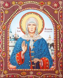 IF015 Алмазные иконы фигурными стразами Color Kit "Святая Блаженная Ксения Петербургская"