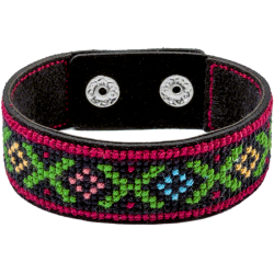 Набор для вышивания нитками на искусственной коже ВОЛШЕБНАЯ СТРАНА FLHL-028 2.2х22см