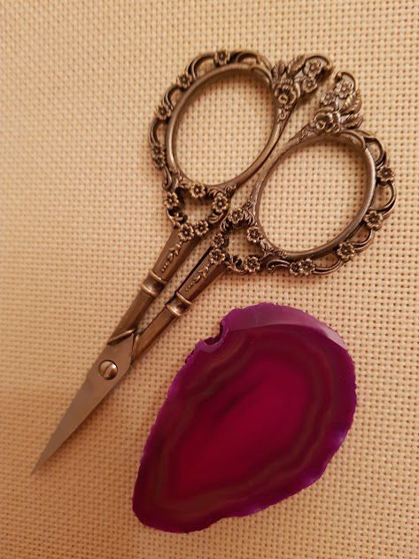 Магнит для игл (срез агата тонированный 55х35х3) СА131