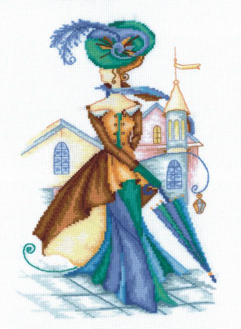 Набор для вышивания крестом СДЕЛАЙ СВОИМИ РУКАМИ "Золотистый кашемир" Р-14