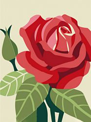 Ag 2271 Алмазная мозаика Гранни "Роза"