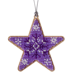 Набор для вышивания бисером по дереву ВОЛШЕБНАЯ  СТРАНА FLK-219, 9*9см