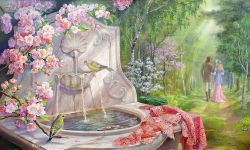 МСА633 Картина по номерам Paintboy "Прогулка по саду"