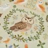 0100-Сов-Н-3Bf Набор для вышивания «100 сов» светло-зеленая основа