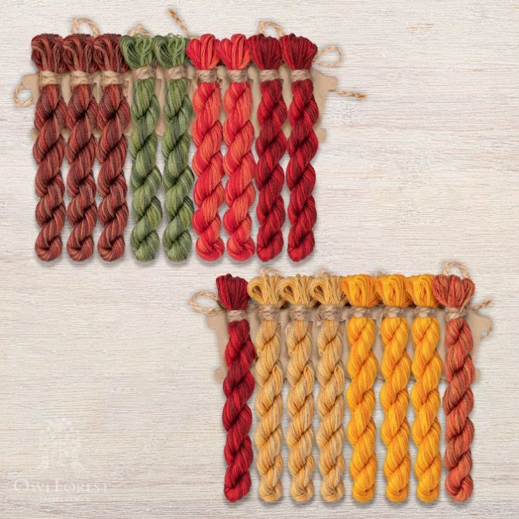 Набор ниток OwlForest для схемы «Летучий корабль. День» (DMC) 28 каунт в 3 нити НМул-ЛКД209-3283