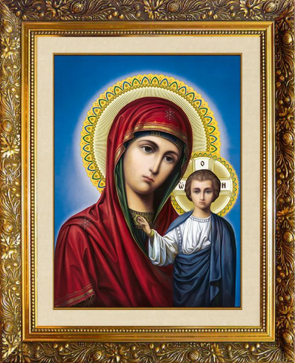 S-06 Алмазная мозаика МИЛАТО "Казанская икона Божьей Матери"