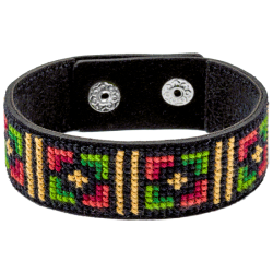 Набор для вышивания нитками на искусственной коже ВОЛШЕБНАЯ СТРАНА FLHL-036 2.2х22см