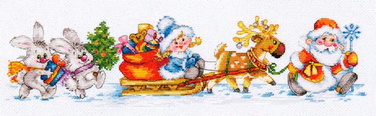 0-186  Набор для вышивания Алиса "С Новым годом!"