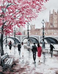 Ag 3417 Алмазная мозаика Гранни "Городской мост"